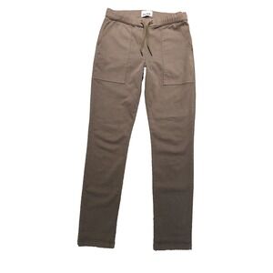 DU/ER No Sweat Harbour Pant Women's Small Dessert Tan Pull On Elastic Waist